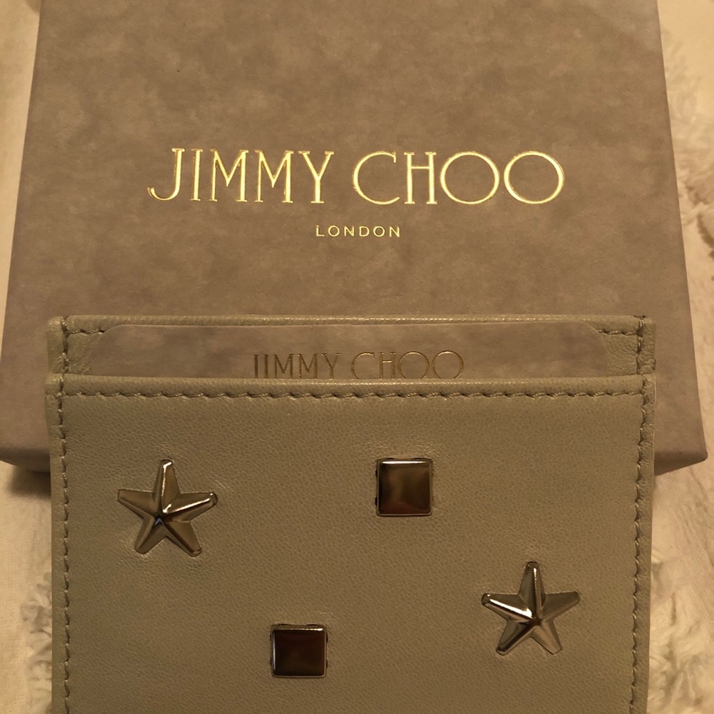 Jimmy Choo Umika real leather card holder